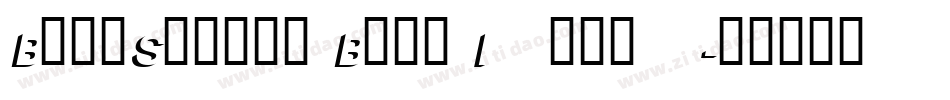 BoopShadow Bold Italic字体转换